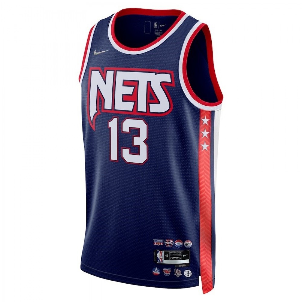 Men's Brooklyn Nets James Harden #13 Navy 2021/22 Swingman Jersey - City Edition-Pro Kit Vault | Brand New 26/27 Sports Jerseys